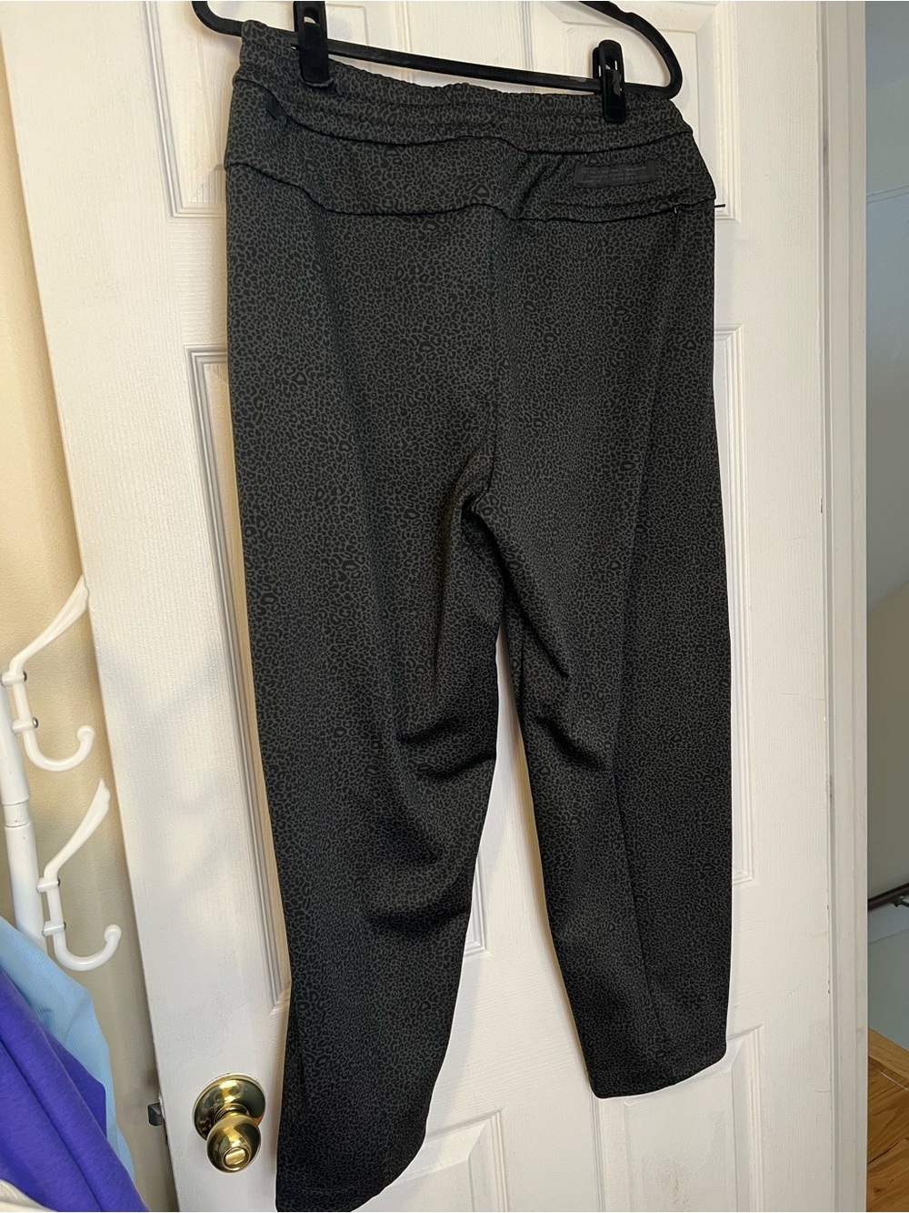 #392 Lululemon Lab Double-Knit Jacquard Jogger Men L Leopard Black - Picture 3 of 6